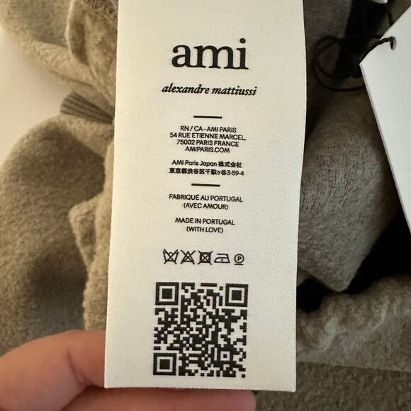 NEW Ami Paris Men's Argile Drawstring Waistband Trackpants Joggers Size XXL - Picture 11 of 16